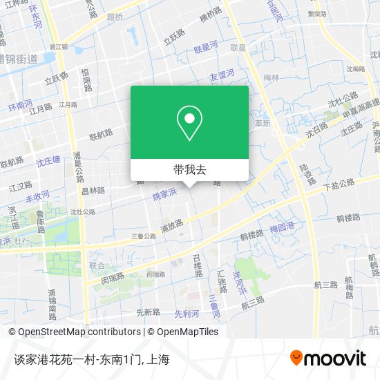 谈家港花苑一村-东南1门地图