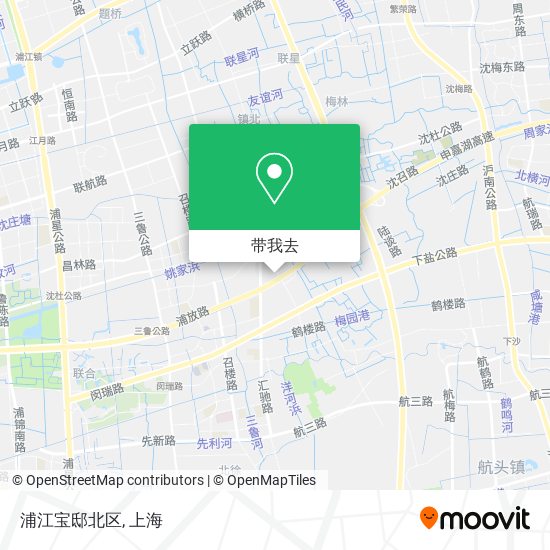 浦江宝邸北区地图