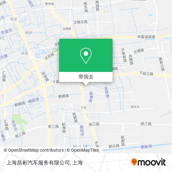 上海昌彬汽车服务有限公司地图