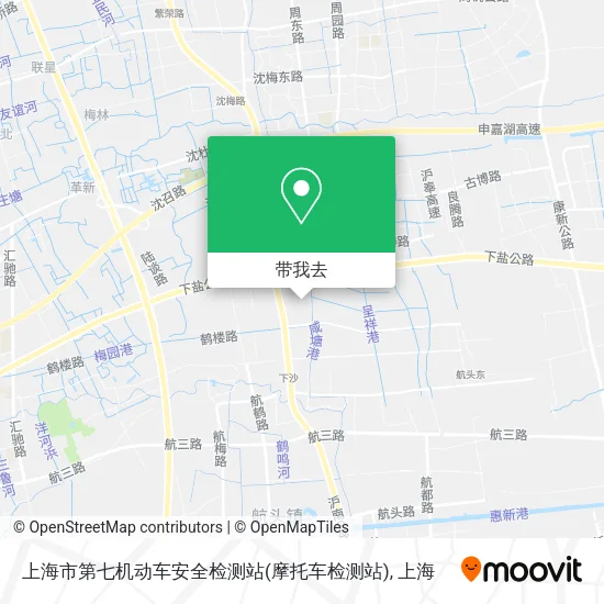 上海市第七机动车安全检测站(摩托车检测站)地图