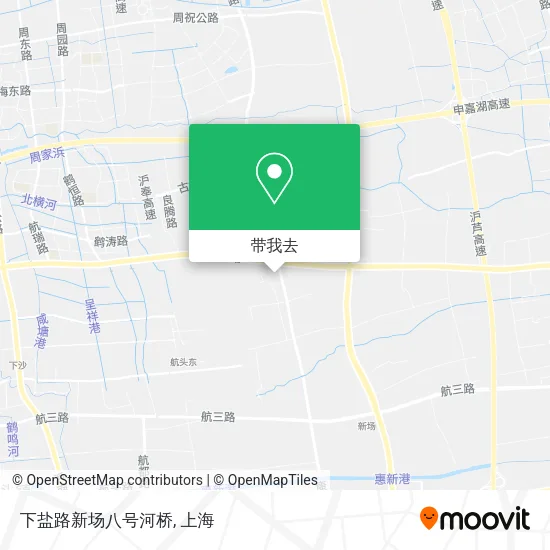 下盐路新场八号河桥地图