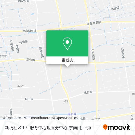 新场社区卫生服务中心坦直分中心-东南门地图