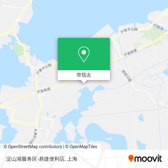 淀山湖服务区-易捷便利店地图