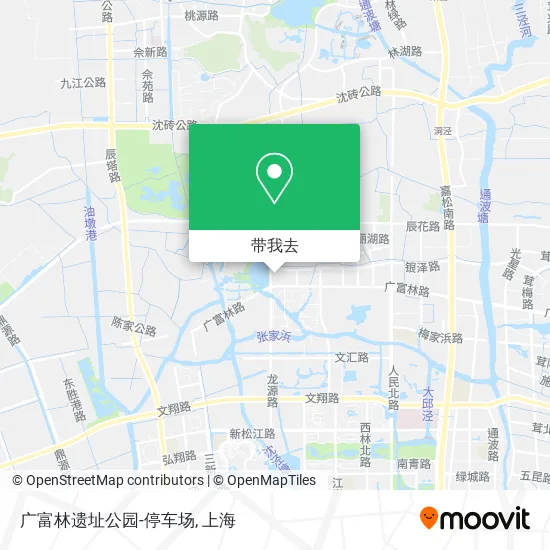 广富林遗址公园-停车场地图