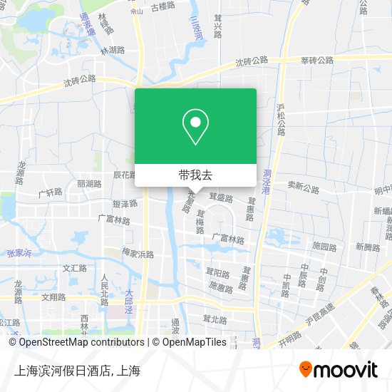 上海滨河假日酒店地图