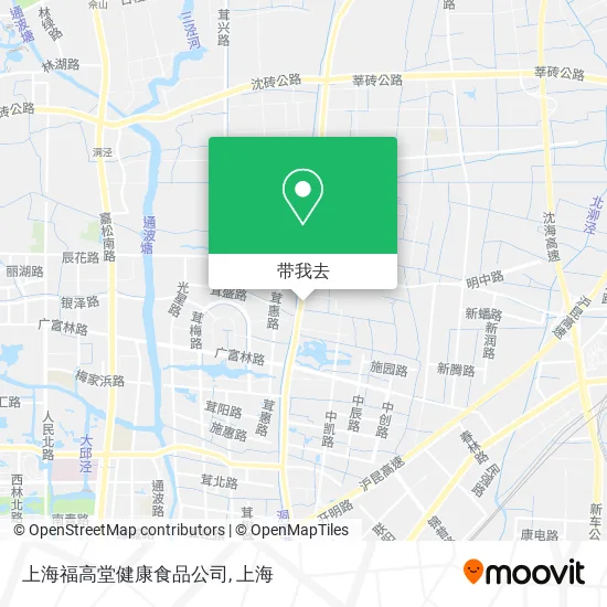 上海福高堂健康食品公司地图