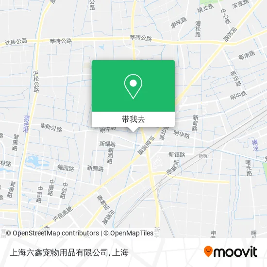 上海六鑫宠物用品有限公司地图