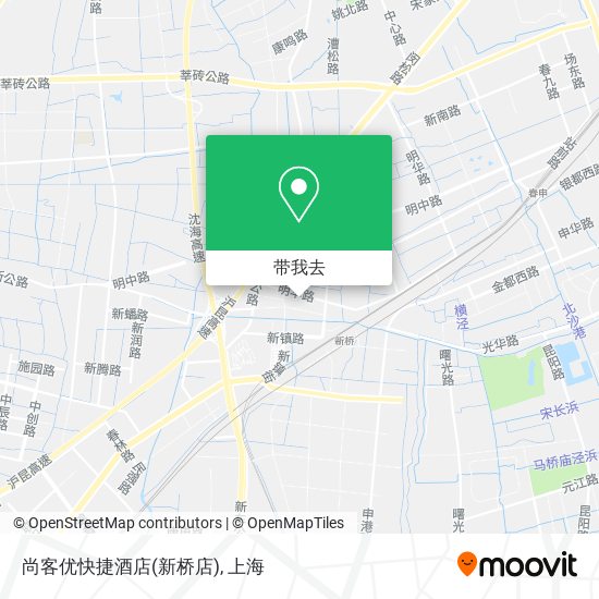 尚客优快捷酒店(新桥店)地图