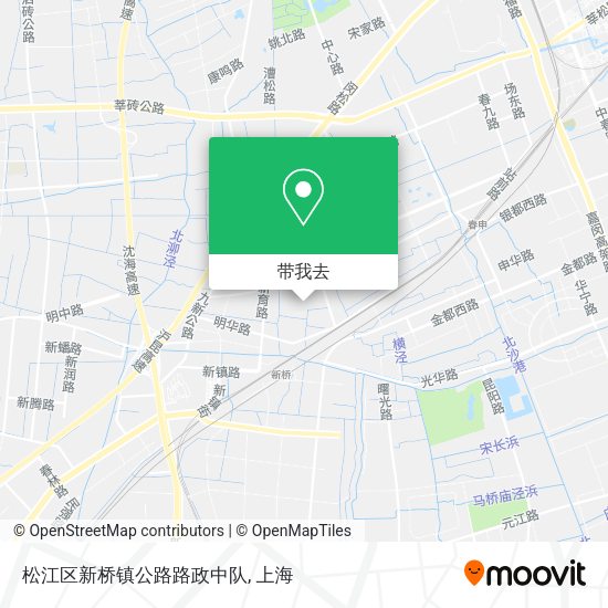 松江区新桥镇公路路政中队地图
