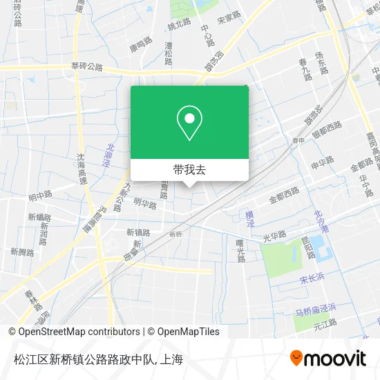 松江区新桥镇公路路政中队地图