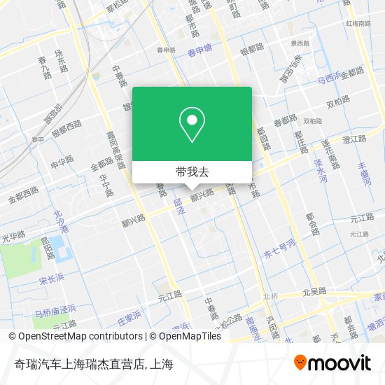 奇瑞汽车上海瑞杰直营店地图