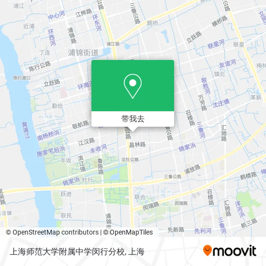 上海师范大学附属中学闵行分校地图