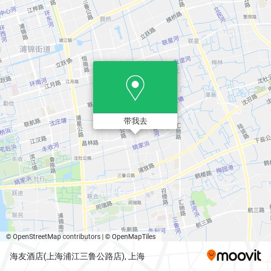 海友酒店(上海浦江三鲁公路店)地图