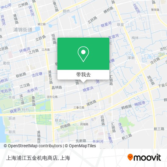 上海浦江五金机电商店地图