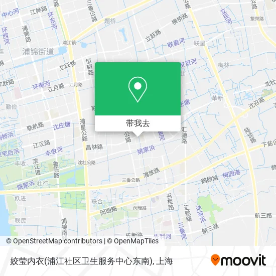 姣莹内衣(浦江社区卫生服务中心东南)地图