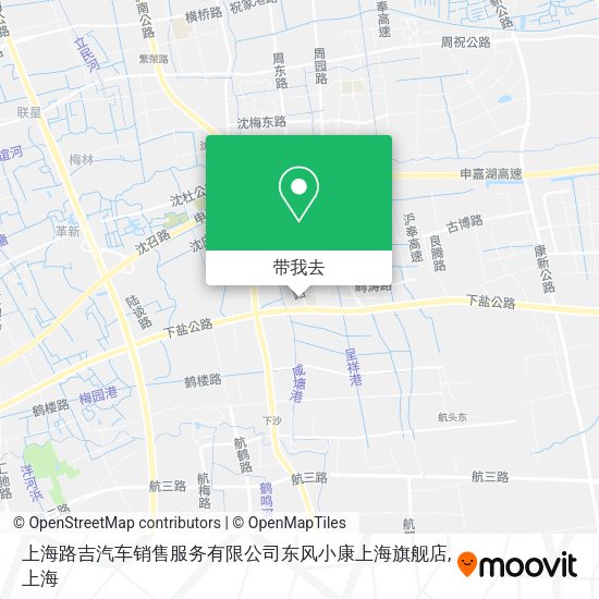 上海路吉汽车销售服务有限公司东风小康上海旗舰店地图