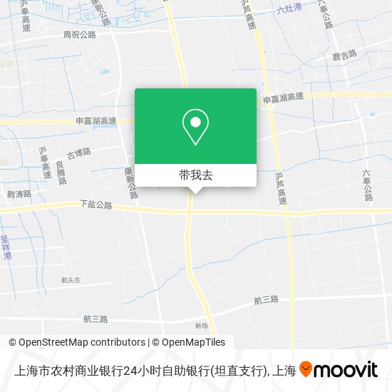 上海市农村商业银行24小时自助银行(坦直支行)地图