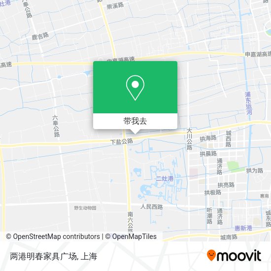 两港明春家具广场地图