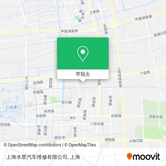 上海水星汽车维修有限公司地图