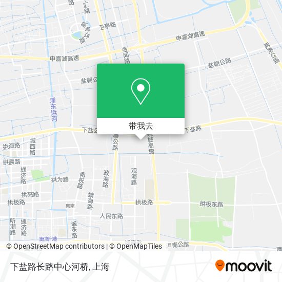 下盐路长路中心河桥地图