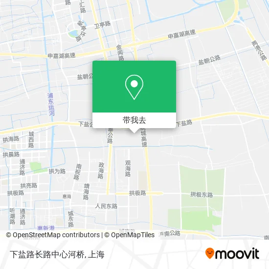 下盐路长路中心河桥地图