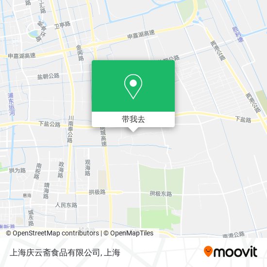 上海庆云斋食品有限公司地图