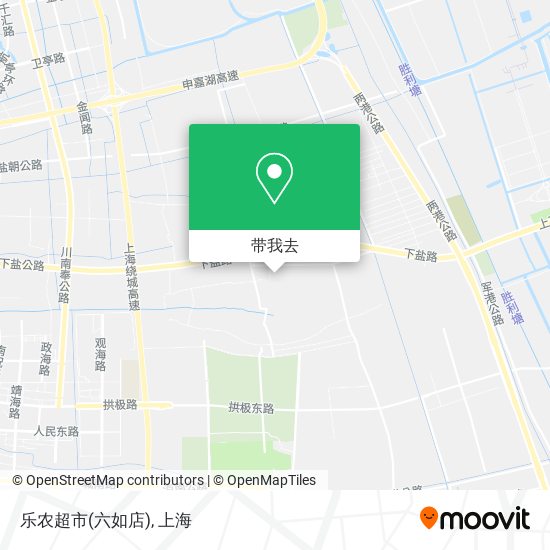乐农超市(六如店)地图
