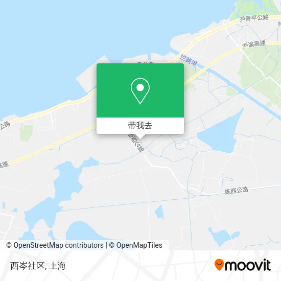 西岑社区地图
