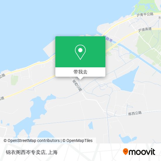 锦衣阁西岑专卖店地图