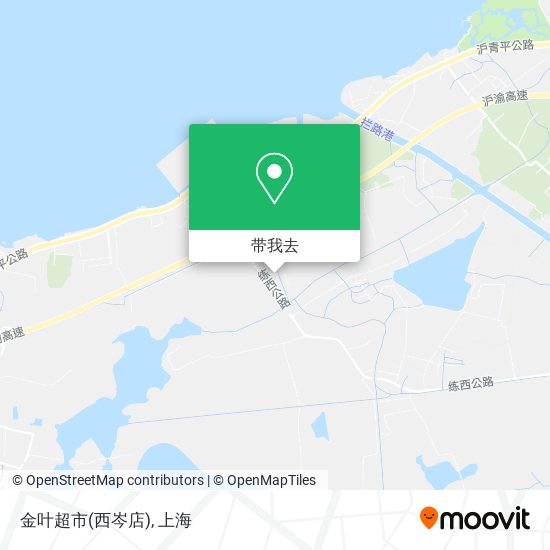 金叶超市(西岑店)地图