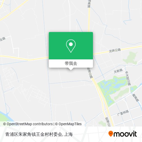 青浦区朱家角镇王金村村委会地图
