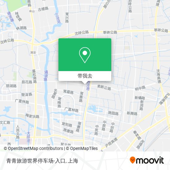 青青旅游世界停车场-入口地图