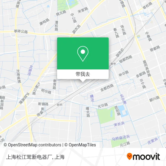 上海松江茸新电器厂地图