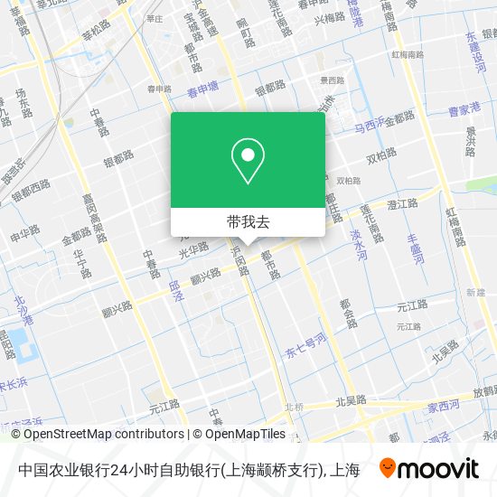 中国农业银行24小时自助银行(上海颛桥支行)地图