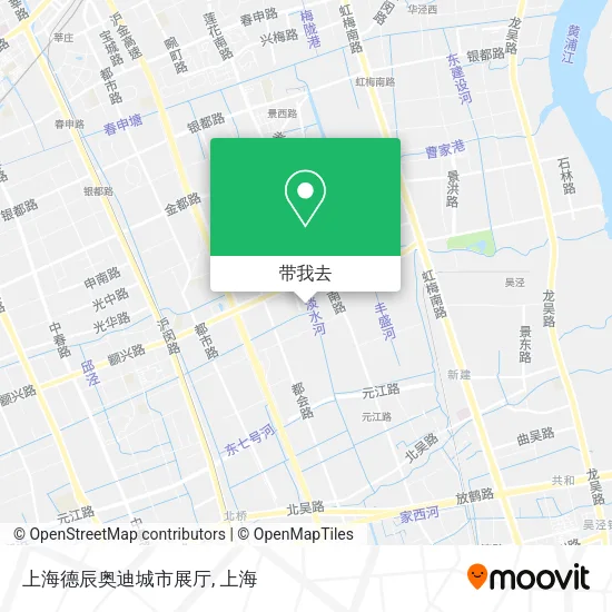 上海德辰奥迪城市展厅地图