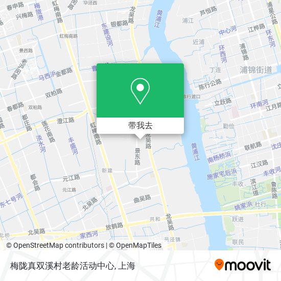 梅陇真双溪村老龄活动中心地图