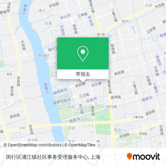 闵行区浦江镇社区事务受理服务中心地图