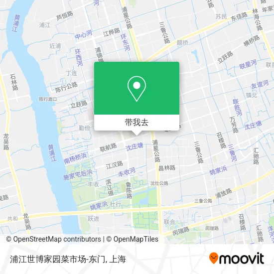 浦江世博家园菜市场-东门地图
