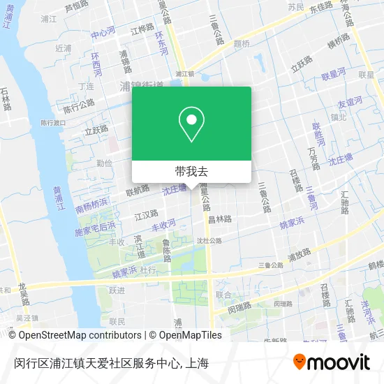 闵行区浦江镇天爱社区服务中心地图