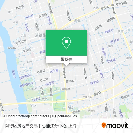 闵行区房地产交易中心浦江分中心地图