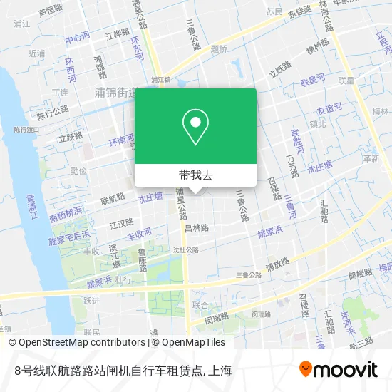 8号线联航路路站闸机自行车租赁点地图