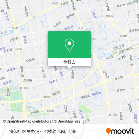 上海闵行区民办浦江召楼幼儿园地图
