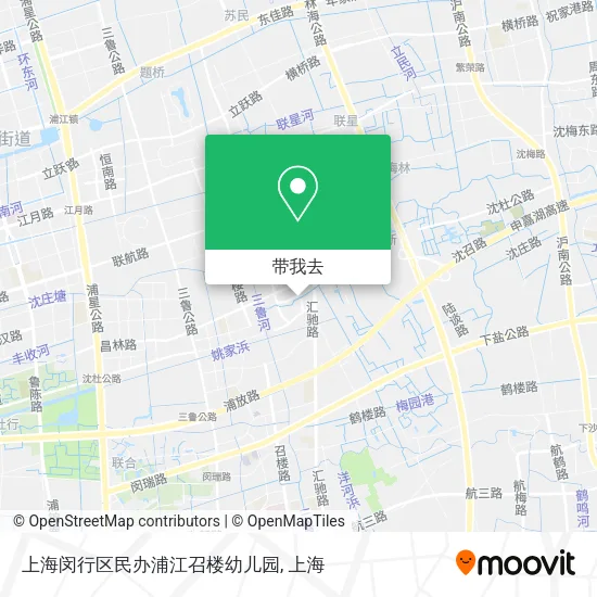 上海闵行区民办浦江召楼幼儿园地图