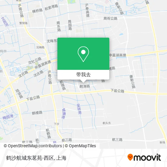 鹤沙航城东茗苑-西区地图