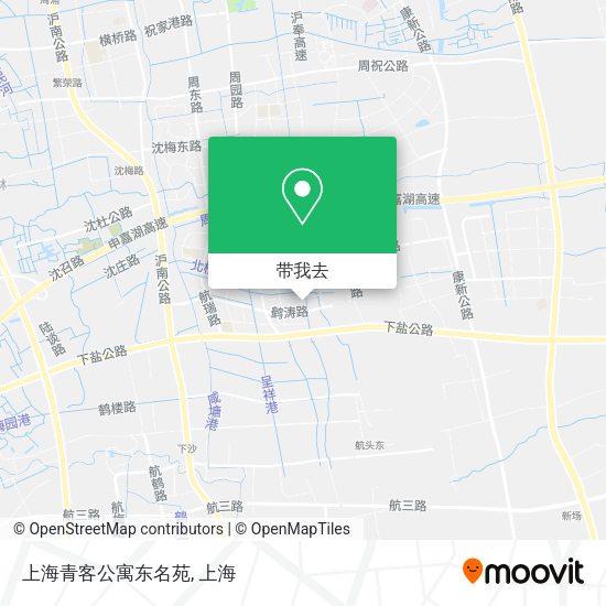 上海青客公寓东名苑地图