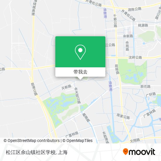 松江区佘山镇社区学校地图