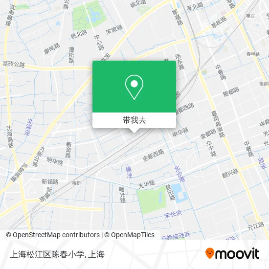 上海松江区陈春小学地图