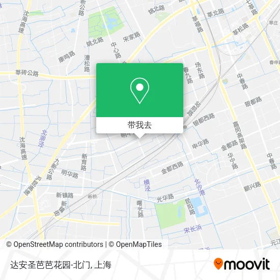 达安圣芭芭花园-北门地图