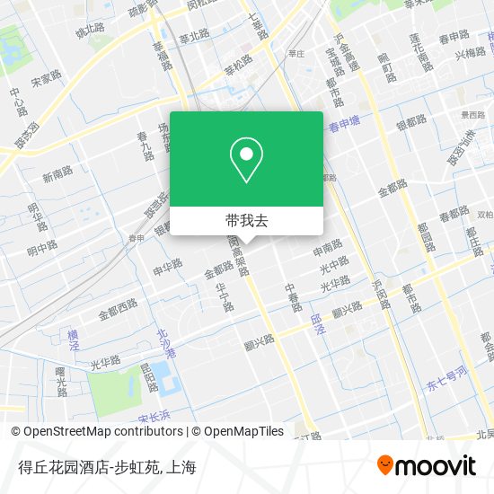 得丘花园酒店-步虹苑地图