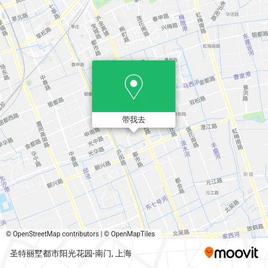 圣特丽墅都市阳光花园-南门地图